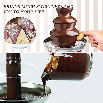 Fontaine Chocolate 12個 Nostalgia 2-pound Stainless Steel Chocolate Fondue Fountain